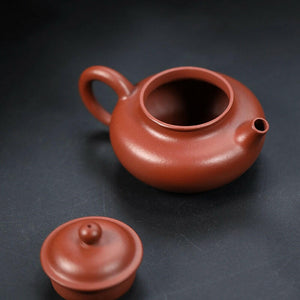宜興紫砂壺小煤窯朱泥容天壺120cc
