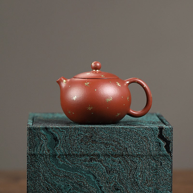 小煤窯朱泥灑金西施壺150cc