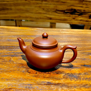 宜興紫砂壺小煤窯朱泥笑櫻壺200cc