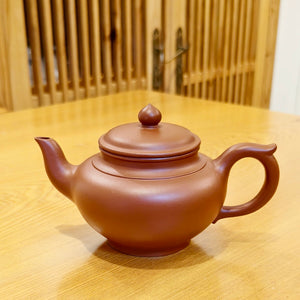 宜興紫砂壺小煤窯朱泥笑櫻壺200cc