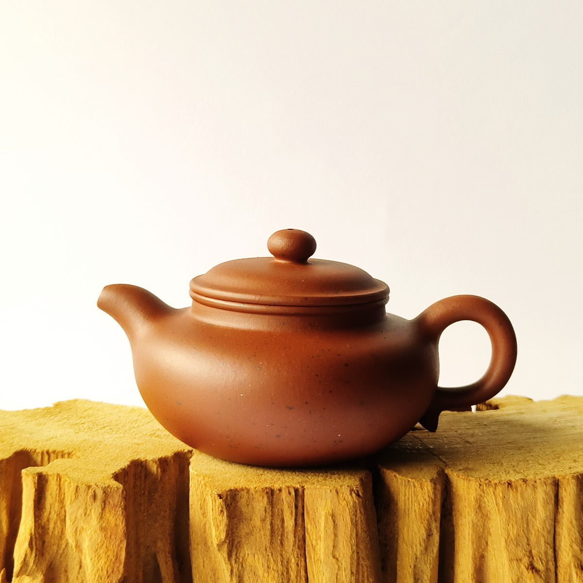 宜興紫砂壺原礦小紅泥仿古壺180CC