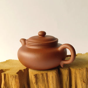 宜興紫砂壺原礦小紅泥仿古壺180CC