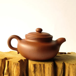 宜興紫砂壺原礦小紅泥仿古壺180CC