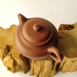 宜興紫砂壺原礦小紅泥仿古壺180CC
