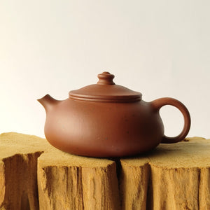宜興紫砂壺小紅泥寒江壺130CC