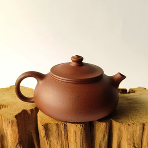 宜興紫砂壺小紅泥寒江壺130CC