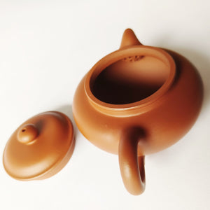 宜興紫砂壺朱泥仿古壺150CC出水孔