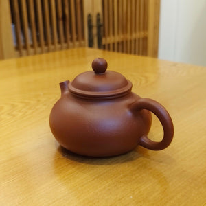 宜興紫砂壺朱泥容天壺180CC原礦生砂泥料