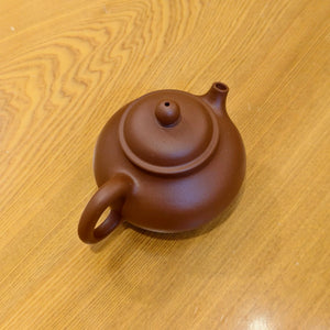 泡台灣茶用宜興紫砂壺生砂朱泥容天壺180CC