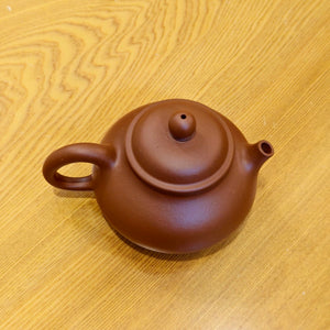 宜興紫砂壺生砂朱泥容天壺180CC