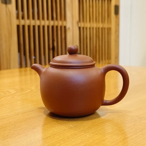 宜興紫砂壺生砂朱泥匏尊壺140CC