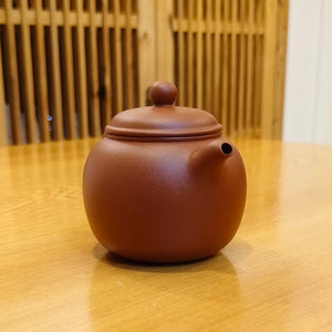 宜興紫砂壺生砂朱泥匏尊壺140CC大小合適