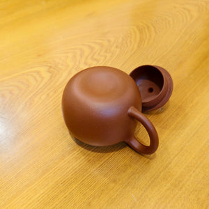 宜興紫砂壺生砂朱泥匏尊壺140CC