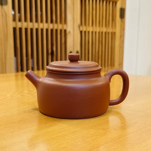 宜興紫砂壺生砂朱泥德鐘壺200CC