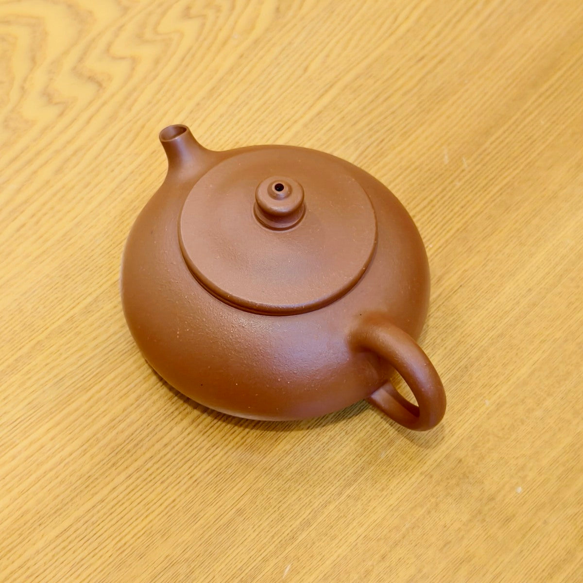 小品壺紫砂壺宜興生砂朱泥寒江壺100CC