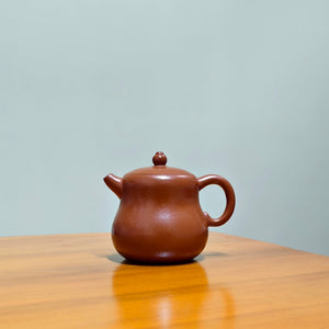 宜興紫砂壺朱泥小品葫蘆壺80cc