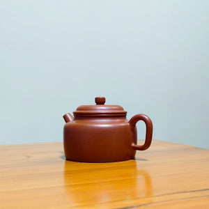 宜興紫砂壺朱泥德鐘壺150CC