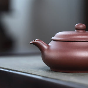 宜興紫砂壺紫泥明爐壺160cc