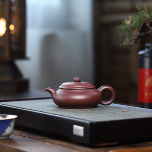 宜興紫砂壺紫泥明爐壺160cc
