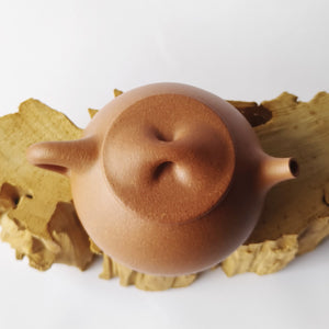 原礦無添加宜興紫砂壺黃降坡泥景州石瓢壺300CC俯視圖