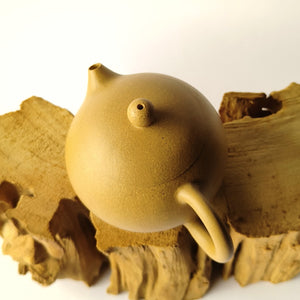 宜興紫砂壺西施款式180cc黃金段泥原礦紫砂