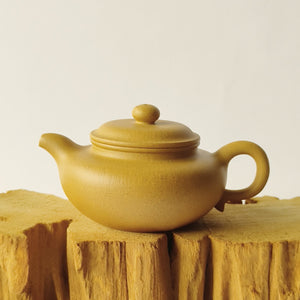 紫砂壺宜興黃金段泥仿古壺150CC