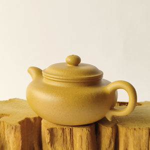 紫砂壺宜興黃金段泥仿古壺150CC