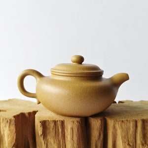 紫砂壺宜興黃金段泥仿古壺150CC