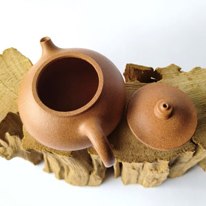 紫砂壺宜興原礦黃金段泥寒江壺140CC