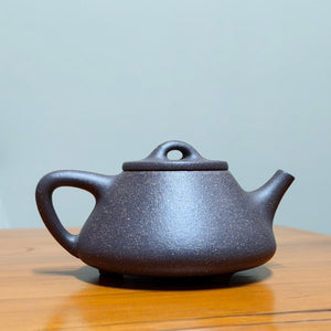 宜興紫砂壺全手工天青泥子冶石瓢壺