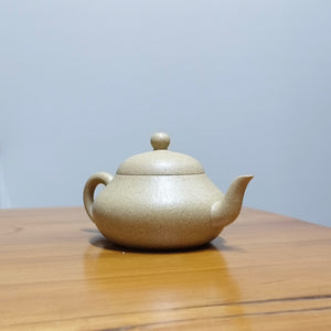 宜興全手工紫砂壺大水潭梨皮綠泥梨形壺150cc