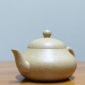 宜興全手工紫砂壺大水潭梨皮綠泥梨形壺150cc