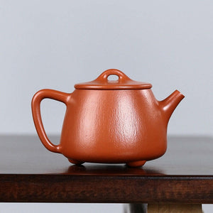 宜興紫砂全手工壺劉春鳳高石瓢朱泥