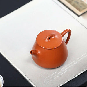 宜興紫砂全手工壺劉春鳳高石瓢朱泥