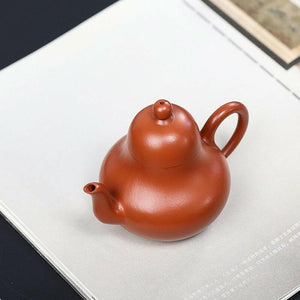 蔣余建全手工紫砂壺朱泥思亭壺180cc