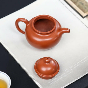 蔣余建全手工朱泥掇球壺180cc