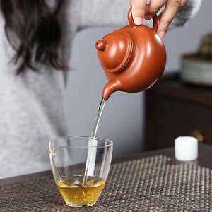 全手工朱泥掇球壺180cc