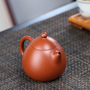 劉春鳳全手工朱泥龍蛋壺250cc