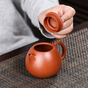 劉春鳳全手工朱泥龍蛋壺250cc