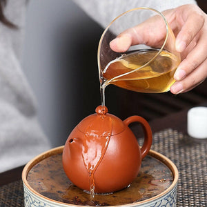 劉春鳳全手工朱泥龍蛋壺250cc