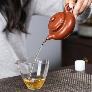 劉春鳳全手工朱泥仿古壺出水順暢