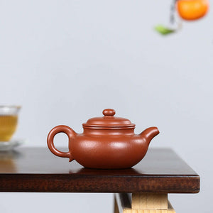 劉春鳳的全手工朱泥仿古壺容量190cc