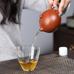 劉春鳳全手工朱泥西施壺220cc