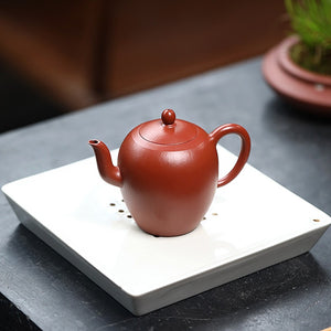 全手工朱泥美人肩壺220cc