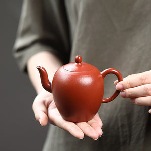 全手工朱泥美人肩壺220cc