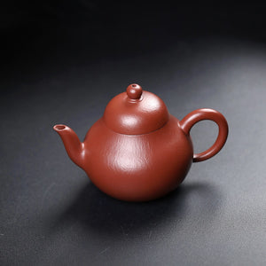宜興紫砂壺全手工朱泥梨形壺120cc