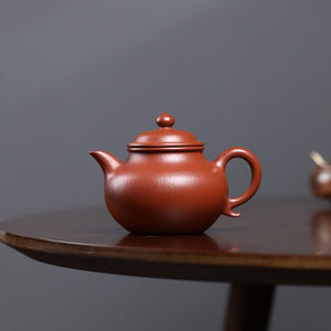 宜興紫砂壺全手工朱泥秋水壺120cc