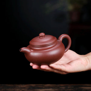 紫砂紫泥仿古壺280cc