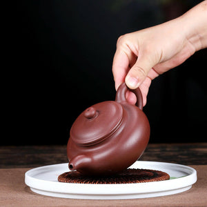 紫砂紫泥仿古壺280cc