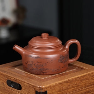 宜興紫砂壺紫泥大德鐘壺350cc